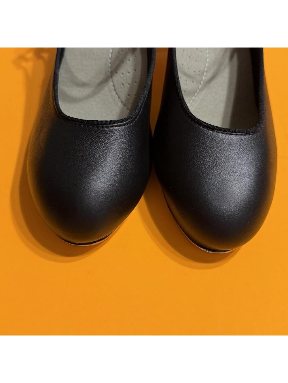 Capezio Mary Jane Man Made Tap Shoes Heel Leather Black Women's Size 10W - Picture 5 of 9